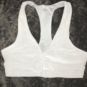 Alo Yoga Gray Racerback Bra XS